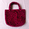 Women Winter Oversized Faux Fur Shoulder Bag Large Plush Square Handbag with Zipper and Hasp