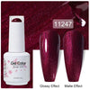 Top & Base 15ml (0.5 fl oz) Gel Nail Polish – Semi-Permanent UV/LED Soak-Off Base Coat and Top Coat, Long-Lasting Manicure
