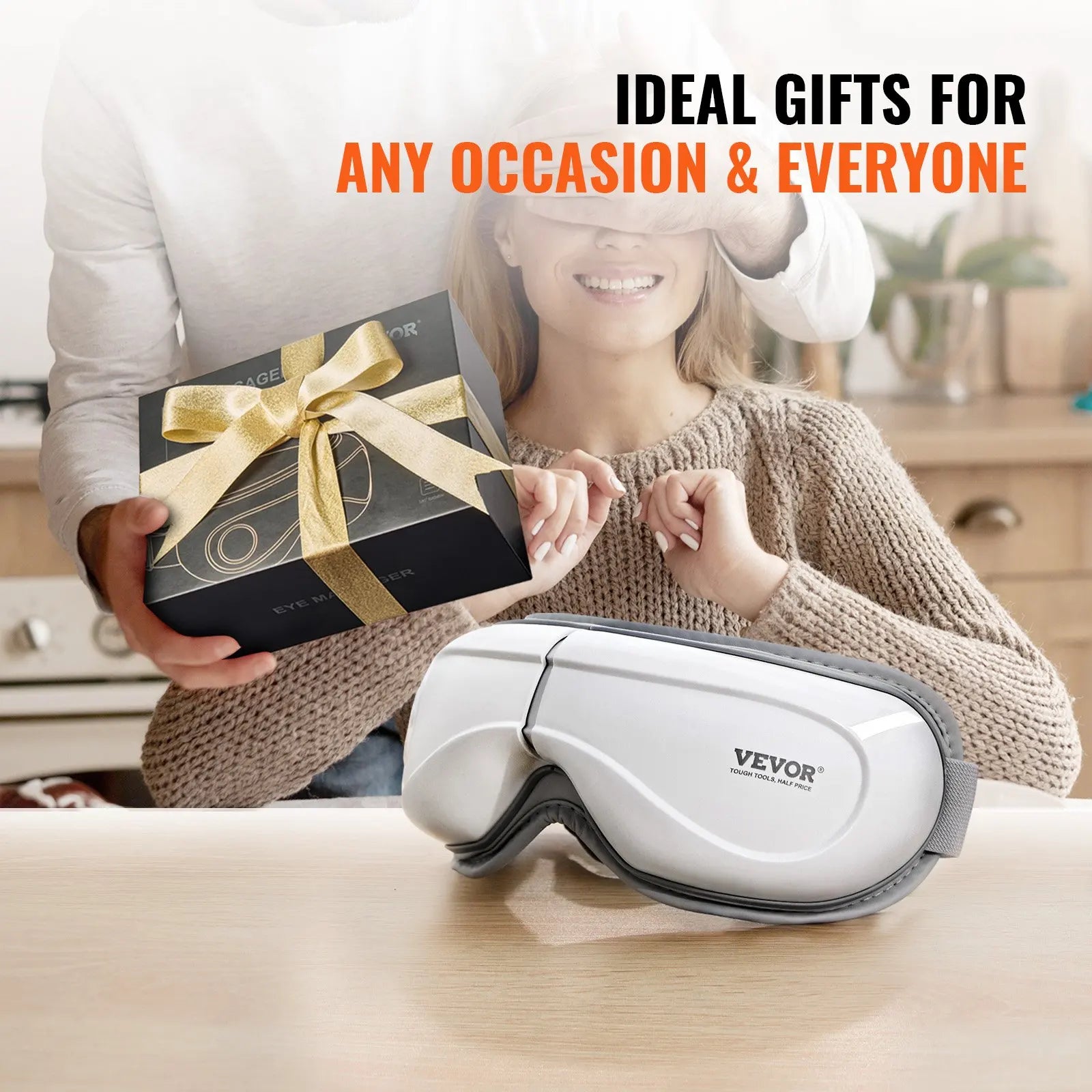 Eye Massager With Heat & Remote Eye Care Device 5 Modes Bluetooth Music