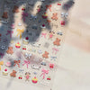 Gold Snowflake & Snowman 3D Self-Adhesive Christmas Nail Stickers with Rhinestones, 10.3 x 8 cm (4.06 x 3.15 in) Sheet