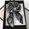 60 Colors Silk-Feel Satin Square Scarf 70 x 70 cm (27.6 x 27.6 in) — Women's Hair Wrap, Bandana, Foulard, Hijab