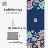 Suede Chamois Yoga Mat 183 x 68 cm (72 x 26.8 in) - Portable Foldable Non‑Slip Exercise Mat for Yoga, Dance & Jump Rope