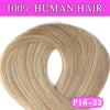 100-200g Remy Human Hair Clip-In Extensions Full Head Dark Brown 14–28 in (35–70 cm) 7-Piece Clip-On Set