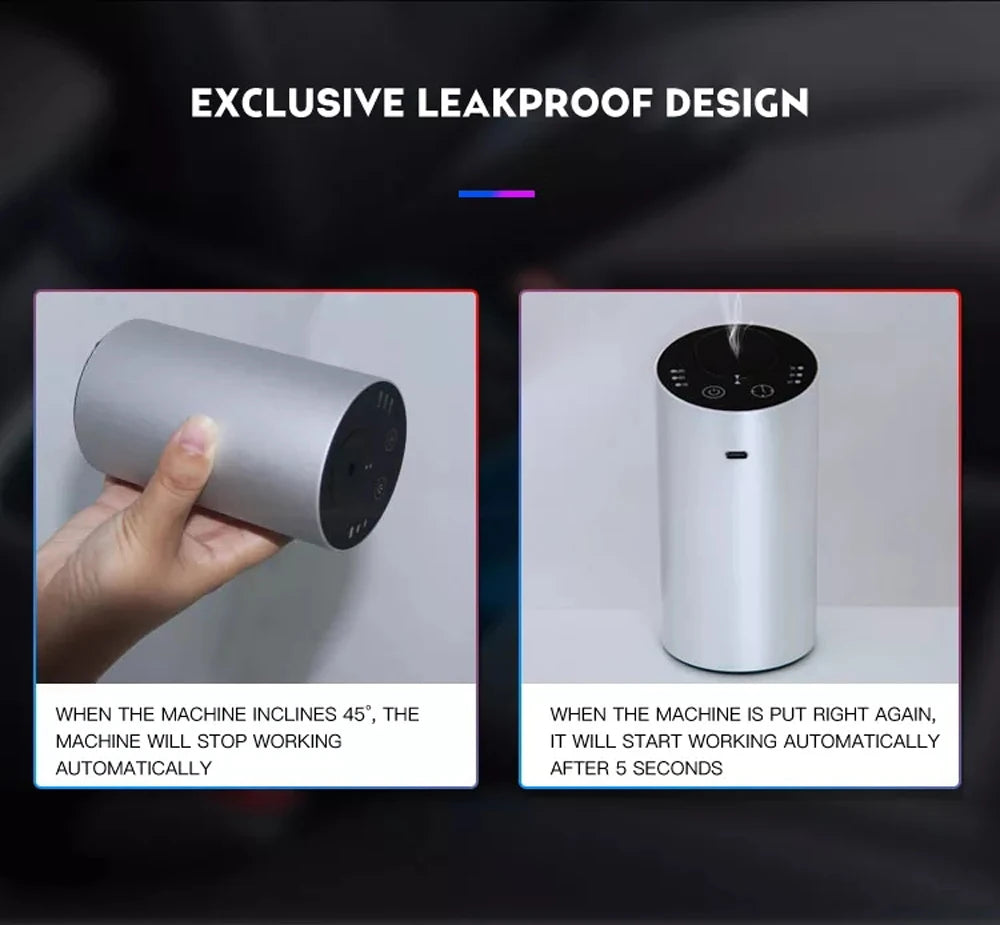 Electric Nebulizer Aroma Diffuser – Portable Scent Machine for Car & Home, Essential Oil Vaporizer