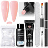 5-Piece Nail Extension Gel Set 20ml (0.68 fl oz) UV/LED & Acrylic Nail Gel for DIY Manicure