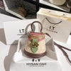 Minimalist Contrast Color Small Box Crossbody Bag for Women High-End Portable Satchel