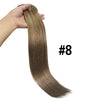120g 8-Pack Straight Clip-In Hair Extensions 100% Remy Virgin Human Hair Natural Black Full Head