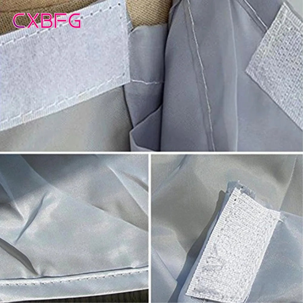 Foldable Hairdressing Cape with Adjustable Velcro Neck – Portable Hair Cutting Apron for Barbers & Salons, Grey