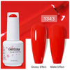 Top & Base 15ml (0.5 fl oz) Gel Nail Polish – Semi-Permanent UV/LED Soak-Off Base Coat and Top Coat, Long-Lasting Manicure