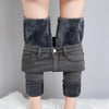 Women's Thermal Fleece Skinny Jeans – Warm Winter Stretch Velvet-Lined Pencil Pants