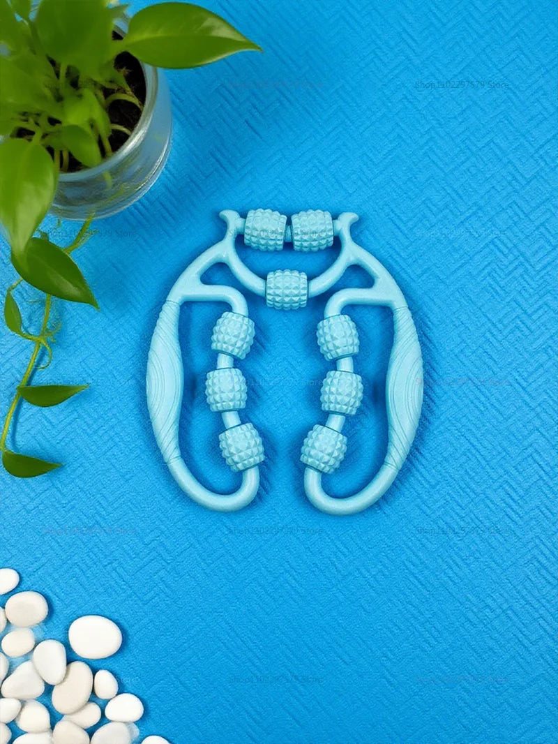 360° Leg Massager Roller – Thigh & Calf Clamp Foam Roller for Slimming and Muscle Relief