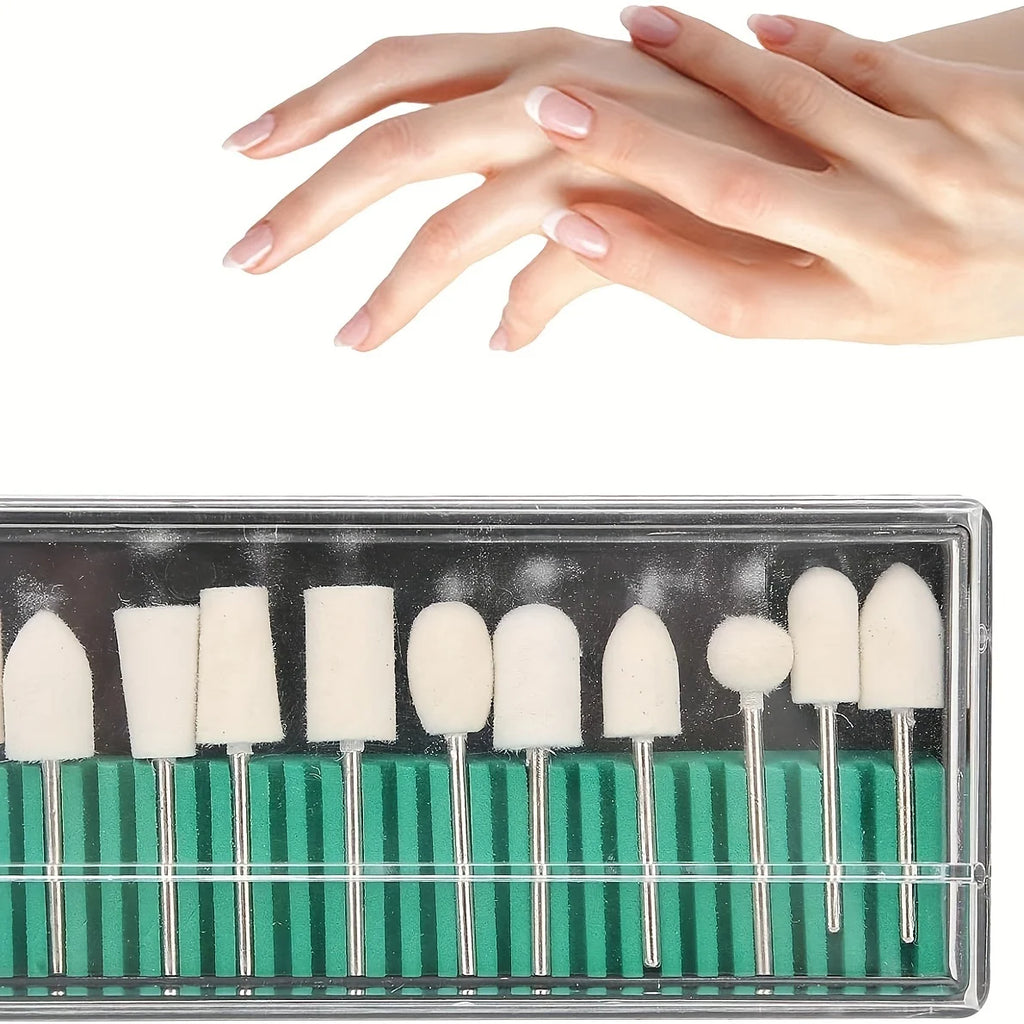 YIKOOLIN 6-in-1 USB Electric Nail Drill Kit — Portable Pen-Style Manicure Polisher with Nail Art Bits