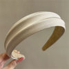 Wide Satin Headband for Women - High-Profile Fashion Hairband for Party & Everyday Wear