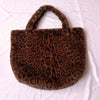 Women Winter Oversized Faux Fur Shoulder Bag Large Plush Square Handbag with Zipper and Hasp