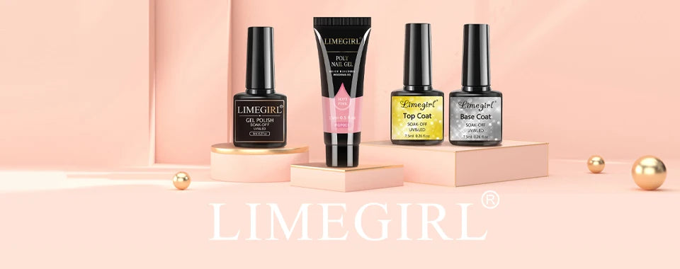 LIMEGIRL Gel Nail Kit with UV/LED Lamp, Electric Nail Drill & Soak-Off Manicure Set