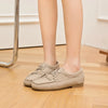 Women's Cow Suede Loafers — Square Toe Lace-Up Flats, Soft Sole Office & Casual Shoes, Sizes US 5–10.5 (22–27 cm / 8.66–10.63 in)
