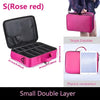 Large Capacity Professional Makeup Case – Travel Cosmetic & Nail Tool Organizer, Oxford Fabric Zipper