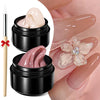 Clear Non-Sticky Hand Extension Gel 15ml (0.51 fl oz) 3D Sculpting & Carving Solid Hard Gel for Fake Nails