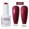 Red Semi-Permanent UV Gel Nail Polish 15ml (0.5 fl oz) Top & Base Hybrid