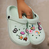 Women's Platform Clog Slides - EVA Slip-On House & Beach Sandals, Low Heel Summer Casual Footwear
