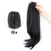 AZQUEEN 18-Inch (45 cm) Clip-In Wavy Ponytail Hair Extension - Heat-Resistant Synthetic, Layered Black/Brown