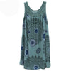 Plus Size Women's Summer Lace Print Camisole Dress – Sleeveless Loose Swing Long Sundress