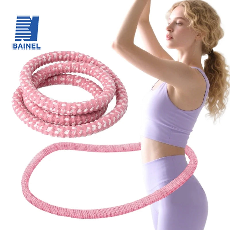 Women's Foldable Fitness Hoop – Soft Waist-Friendly Spring Design for Slimming & Cardio Workouts