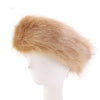 Faux Fox Fur Winter Headband - Soft Warm Ear Warmer Hair Band for Women & Men