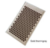 Acupressure Spike Mat Set 74 x 44 cm (29 x 17 in) with Pillow & Carry Bag – Natural Linen Buckwheat Massage Mat for Yoga & Pain Relief