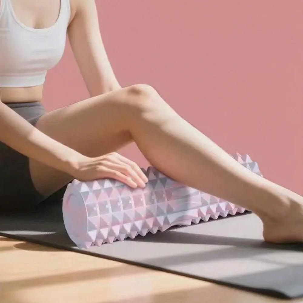 3-Piece Massage Set - Spiky Massage Ball, Hand Roller & Foam Roller for Foot and Body Relief