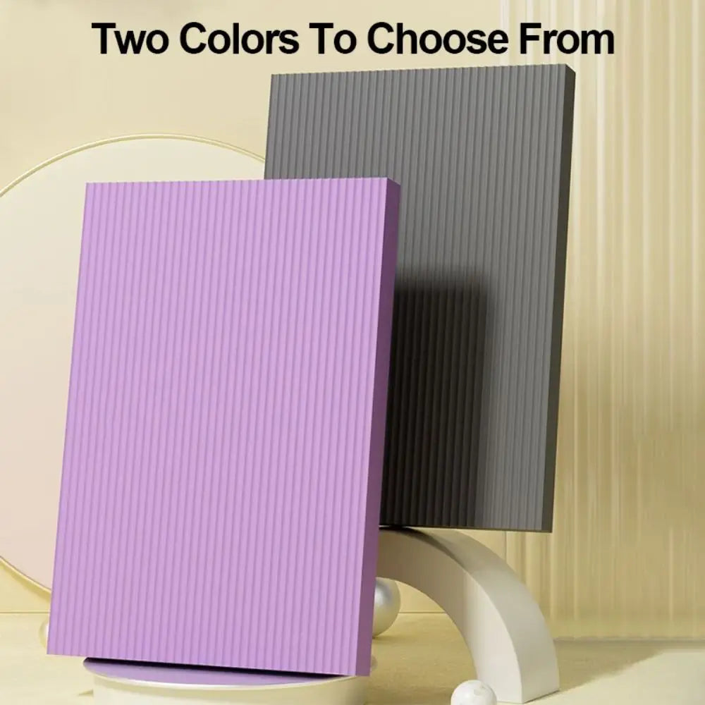 NBR Balance Pad for Yoga & Fitness – 44×30 cm (17.32×11.81 in), 2 cm or 4 cm Thick – Non-Slip Kneeling & Stability Cushion (Purple/Black)