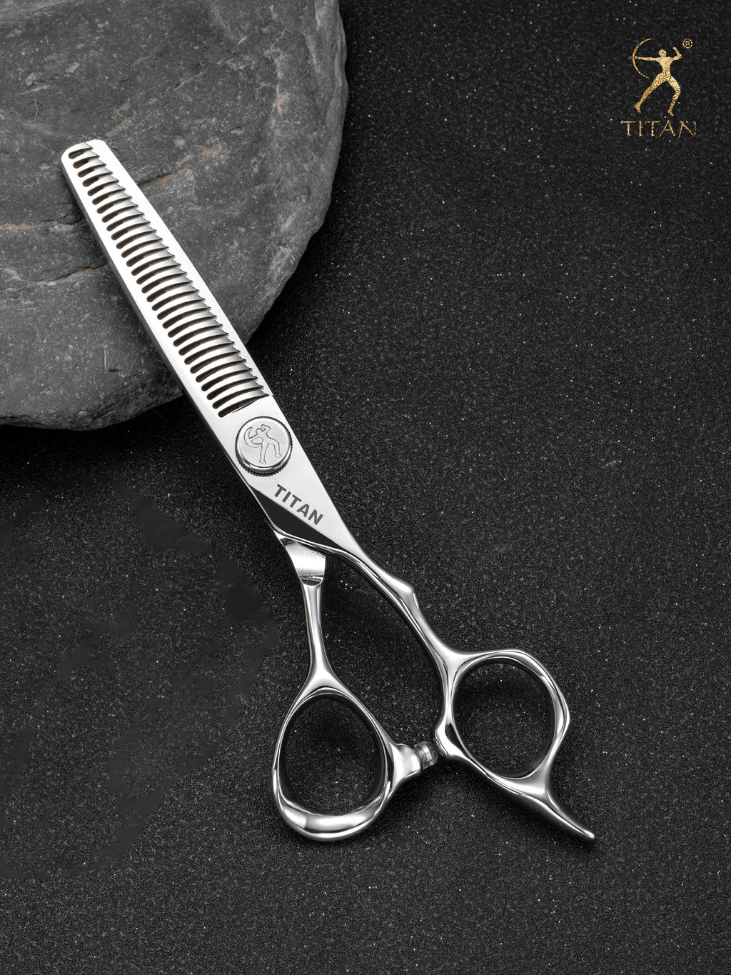 Titan 6-Inch (15.2 cm) Professional Barber Hair Cutting Scissors – Japan 440C Stainless Steel
