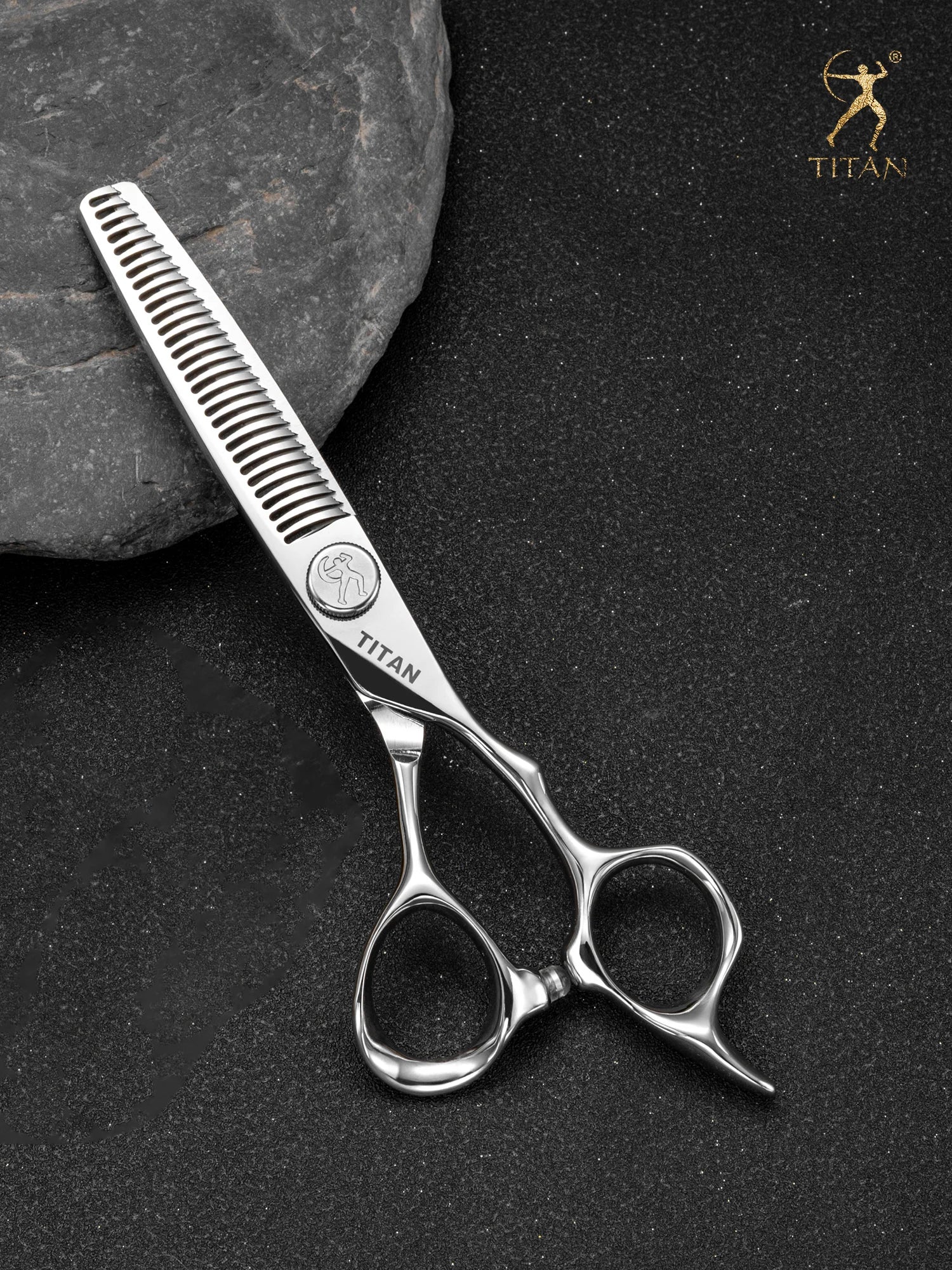 Titan 6-Inch (15.2 cm) Professional Barber Hair Cutting Scissors – Japan 440C Stainless Steel