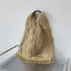 Women's Winter Faux Fur Shoulder Bag - Plush Large Capacity Y2K Furry Tote