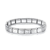 9mm (0.35 in) Italian Elastic Star Heart Butterfly Charm Bracelet - Stainless Steel Bangle for Women