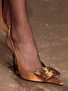 Women's Slim-Fit Pointed High Heel Sandals – 10 cm (4 in) Stiletto Party & Wedding Heels