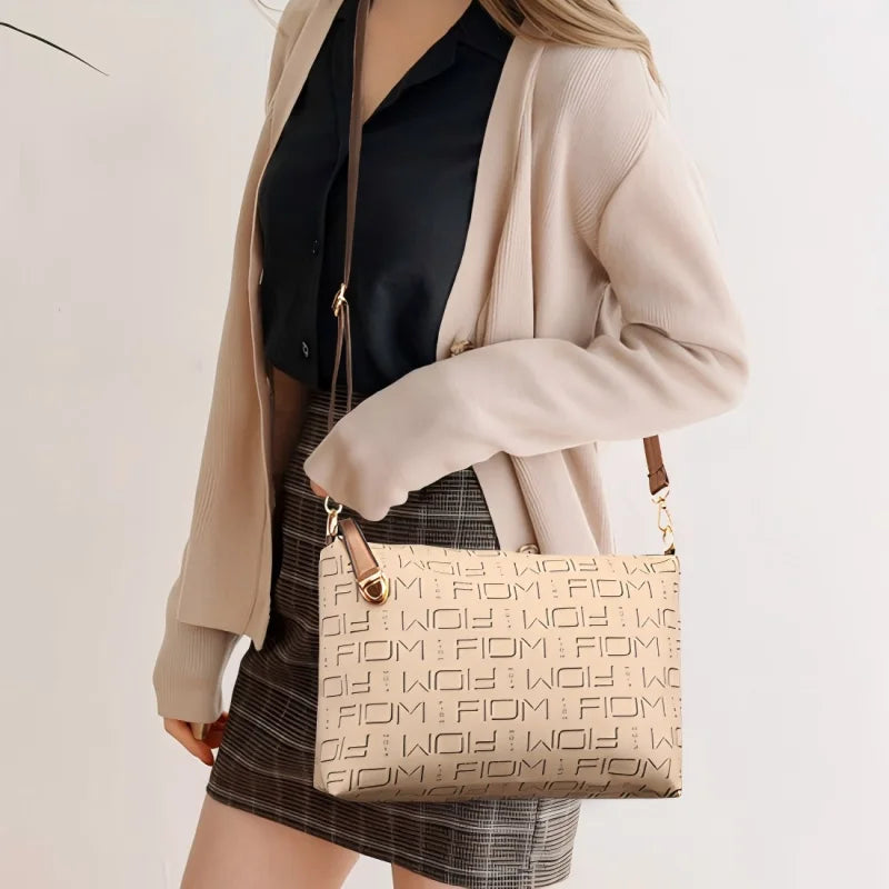 6-Piece Women’s Handbag Set – Shoulder Tote, Satchel, Top-Handle Boston Bag, Crossbody & Wallet