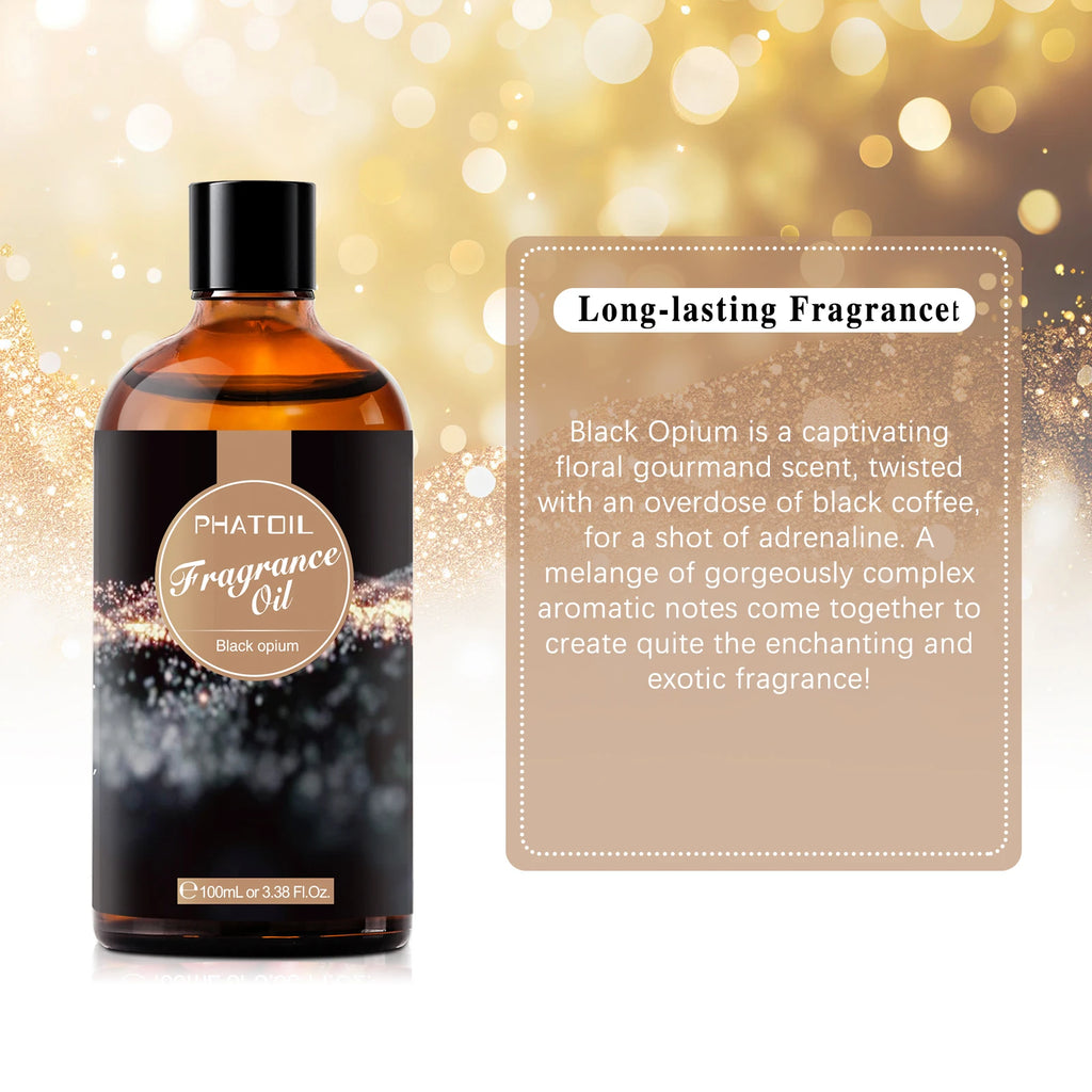 PHATOIL 100ml (3.4 fl oz) White Musk Fragrance Oil – Fresh Linen, Honeysuckle & Peach Orange Blossom for Candles, Soap & Diffusers