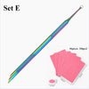 Double-Ended Stainless Steel Cuticle Pusher & Nail Remover – Beveled Circle Head Manicure Tool