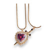 Heart and Sword Couple Necklace Set - Vintage Pendant Collarbone Chain for Women, Couples Gift