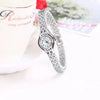 Gold Bracelet Women's Watch Small Dial Stainless Steel Luxury Quartz Wristwatch Elegant Gift