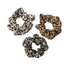 2-Pack/3-Pack Retro Leopard Print Thick Fabric Hair Loops – Elastic Hair Ties for Women