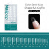600-Piece Full Cover False Nail Tips Acrylic Nail Capsules Clear Semi-Matte Stiletto Coffin Almond Square Oval