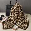 Satin-Look Square Scarf 27.6 x 27.6 in (70 x 70 cm) Cat Print Headscarf, Neck Wrap & Bandana for Women