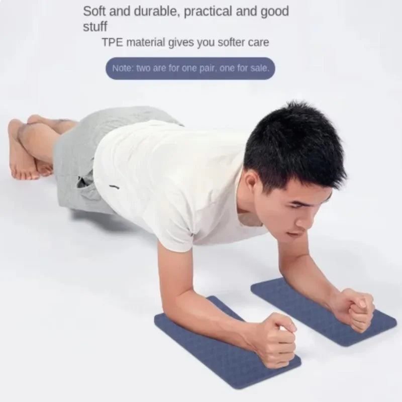 2-Pack Non-Slip TPE Knee & Elbow Pads for Yoga & Pilates – Portable Cushion for Knees, Arms & Legs (13.4 x 6.7 x 0.3 in | 34 x 17 x 0.8 cm)