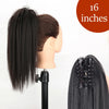 34-Inch (86 cm) Clip-In Synthetic Ponytail Hair Extension — Blonde Wrap-Around Long Straight Hairpiece