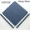 EVA Interlocking Floor Tile 30×30×1 cm (11.8×11.8×0.4 in) Leaf Texture Non-Slip Shock-Absorbing Gym, Yoga & Baby Play Mat