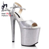 Gold Stiletto Platform Sandals for Women — 15cm / 17cm / 20cm High Heels (Pole Dance, Club, Catwalk)