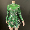 High-Stretch A-Line Summer Dress for Women — Long Sleeve Elegant Evening & Party Dress