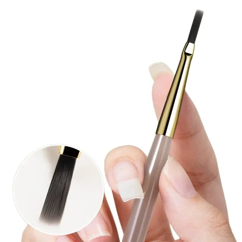 Plaid Nail Art Brush 0.5mm Fine Detail Brush for Tartan, Lines & Gel Acrylic Nails